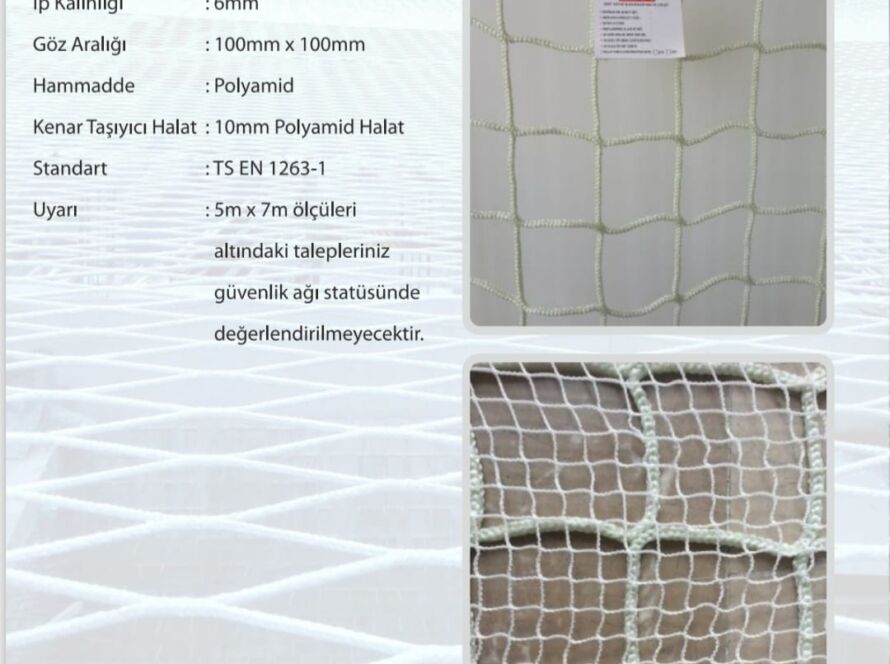 TS-EN 1263-1 POLYAMİD GÜVENLİK FİLESİ 10*10 cm